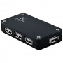 EWENT HUB USB 2.0 A 4 PORTE NERO