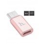 HOCO  ADATTATORE MICRO USB - TYPE C 3.0 COLORE ROSA