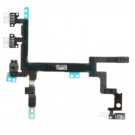 PER APPLE IPHONE 5G FLAT FLEX DI RICAMBIO PULSANTI (VOLUME- SWITCH MUTE-ON/OFF-VIBRAZIONE-MICROFONO) OEM