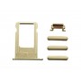 IPHONE 6 PLUS GOLD SET DI RICAMBIO PULSANTI (VOLUME-MUTE-ON/OFF-CARRELLO SIM)