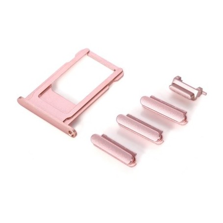 IPHONE 6S  ROSE GOLD SET DI RICAMBIO PULSANTI (VOLUME-MUTE-ON/OFF-CARRELLO SIM)