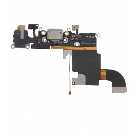 Apple iphone 6s flat flex di ricarica connettore dock Nero (ricarica jack microfono antenna tasto vibrazione)