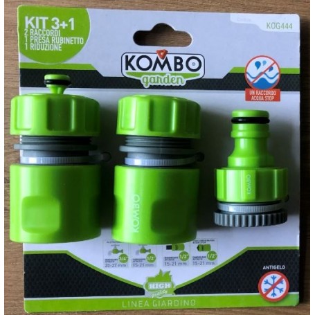 KOMBO SET 4 PZ RACCORDI PER GIARDINAGGIO