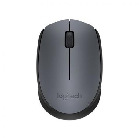 LOGITECH M170 MOUSE WIRELESS 2.4GHz RILEVATORE OTTICO CON RICEVITORE NANO USB 2 TASTI 1000 DPI COLORE GRIGIO- 910-004642