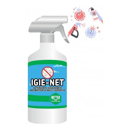 NETTEX IGIE-NET DETERGENTE IGIENIZZANTE VIRUCIDA  MULTI-SUPERFICE 0,75 lt