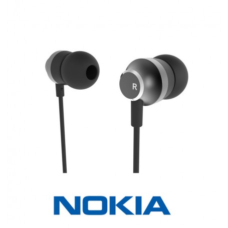 NOKIA AURICOLARE STEREO ERGONOMICO CON CONTROLLO VOLUME JACK 3,5MM BLACK BLISTER