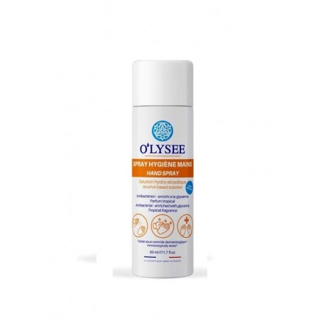 O'LYSEE GEL SPRAY ANTIBATTERICO IGIENIZZANTE MANI PROFUMATO DA 50 ML.