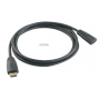 OMEGA CAVO PROLUNGA HDMI 1.5MT 2.0 M/F CONNETTORI ORO CAVO NERO