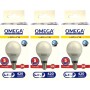 OMEGA KIT 3 PZ SFERA LED G45 5W 3000K 420LM E14 A+  LUCE CALDA