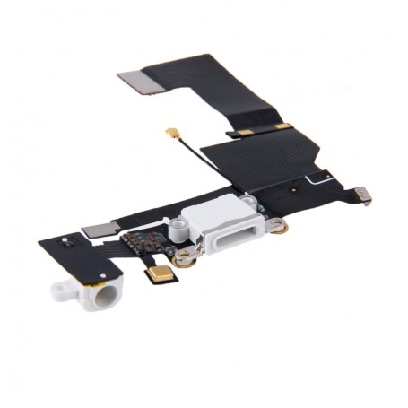 Apple Iphone se bianco flat flex di ricarica connettore dock di ricambio - Original Charging Port + Audio Flex Cable for iPhone