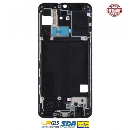 PIASTRA FRAME ALLOGGIAMENTO LCD ANTERIORE PER SAMSUNG GALAXY A40 SM-A405 NERO