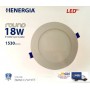 ROUND PANEL LED INCASSO 18W TONDO 3000K 120° 1530LM 220/240V 50/60Hz DIMENS.225X22 LUCE CALDA