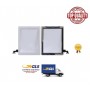 Touch screen di ricambio per Apple Ipad 2 bianco wifi 3g a1395 a1396 vetro+tasto home chip e biadesivo