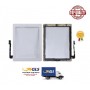 TOUCH SCREEN PER APPLE IPAD 3 BIANCO WIFI 3G A1430 A1416 TASTO HOME CHIP E BIADESIVO