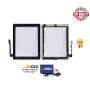 TOUCH SCREEN PER APPLE IPAD 3 NERO WIFI 3G A1430 A1416 TASTO HOME CHIP E BIADESIVO