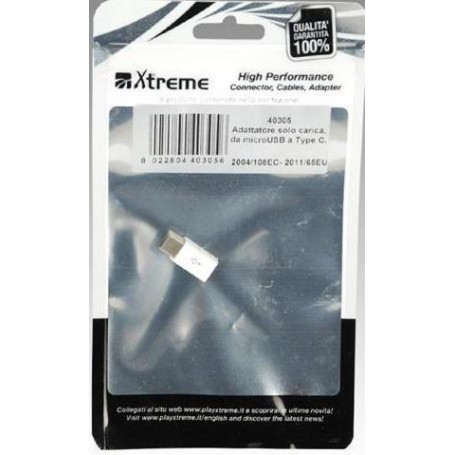 XTREME ADATTATORE DA MICROUSB A TYPE C  CONFEZIONE BLISER