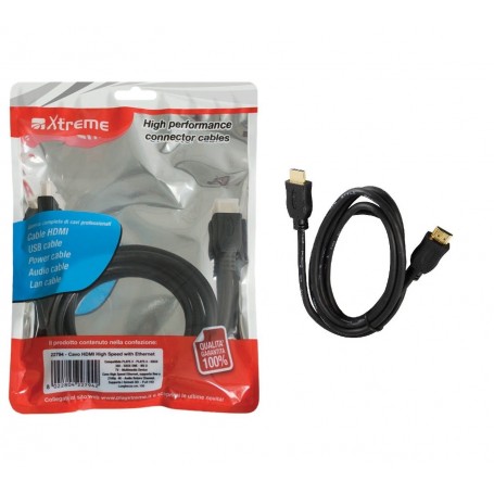 XTREME CAVO HDMI  M/M LUNGHEZZA 3 MT BUSTA TERMOSALDATA