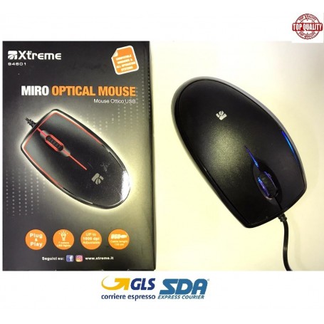 XTREME MIRO OPTICAL MOUSE USB 1000 DPI