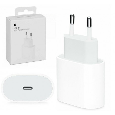 APPLE ALIMENTATORE ORIGINALE 20W USB-C FAST PER APPLE IPHONE 11/12/13/14/15