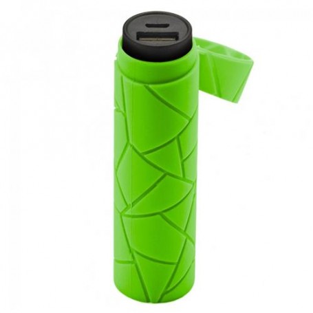 CELLY POWER BANK GREEN PORTATILE 2600MAH RESISTENTE ALLA SABBIA E AGLI SPRUZZI D'ACQUA