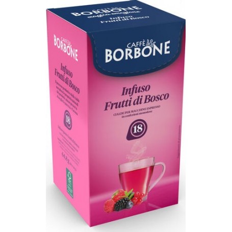 1 CONFEZIONE DA 18PZ - BORBONE BOX CIALDE 44MM FRUTTI DI BOSCO 18PZ