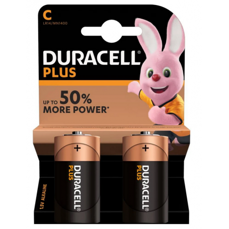 BATTERIE DURACELL PLUS C MEZZA TORCIA