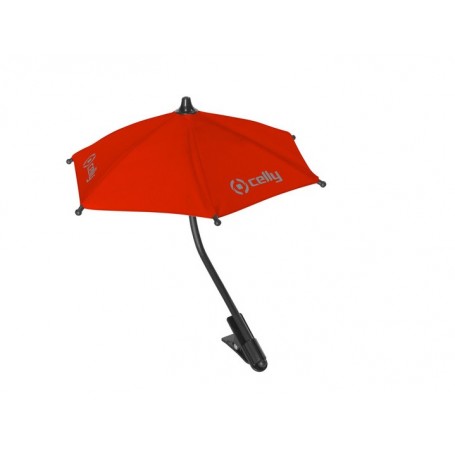 Celly Umbrella for Smartphone Ombrello flessibile colore rosso