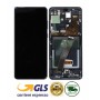 DISPLAY LCD ORIGINALE SAMSUNG S20 ULTRA 5G + FRAME NERO SM-G988B NO CAMERA