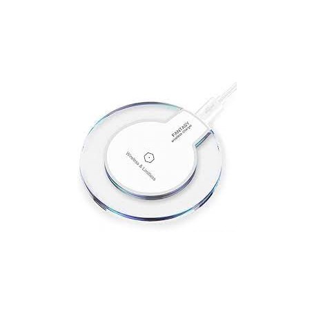 FANTASY WIRELESS CHARGER CARICABATTERIA AD INDUZIONE FAST CHARGER COLORE BIANCO