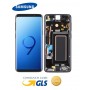 DISPLAY LCD ORIGINALE SAMSUNG SERVICE PACK S9 G960F/FN/DS FRAME BLUE