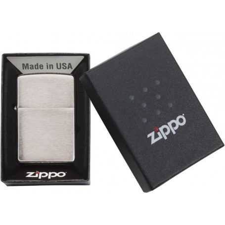 Zippo spazzolato Cromo Regular Accendino