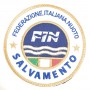 PATCH TOPPA FIN FEDERAZIONE ITALIANA NUOTO SALVAMENTO