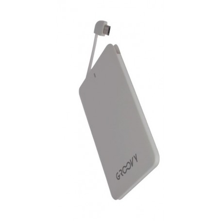 GROOVY POWER BANK 2600mA MICRO USB WHITE