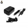 ADATTTATORE CON 4 USCITE USB 5 VDC 10VA MAX CON CAVO DI RETE FISSA E CAVO ACCENDISIGARI 12V DC