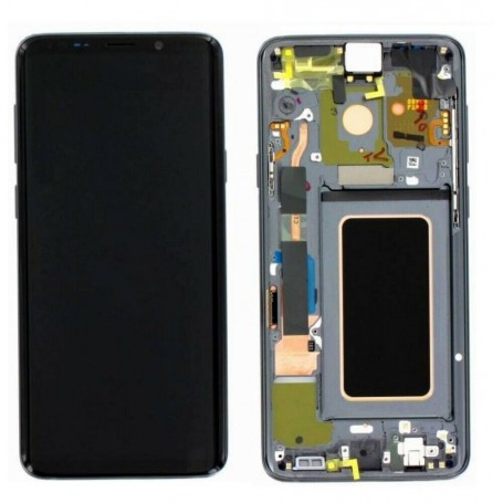 DISPLAY LCD ORIGINALE SERVICE PACK SAMSUNG S9 PLUS SM-G965 F/FN/DS GRAY + FRAME