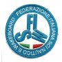 PATCH TOPPA CON VELCRO  FISW - FEDERAZIONE ITALIANA SCI NAUTICO E WAKEBOARD