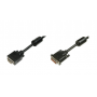 DIGITUS ADATTATORE DVI / VGA CAVO SPINA DVI-I 24+5POL. , SPINA VGA 15PIN 2,00 M NERO AK-320300-020-S A VITE, CON ANIMA