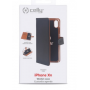 CELLY CUSTODIA A LIBRO PER IPHONE XR  NERO, MARRONE