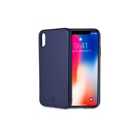 CELLY GHOST SKIN CUSTODIA PER IPHONE X COLORE BLU