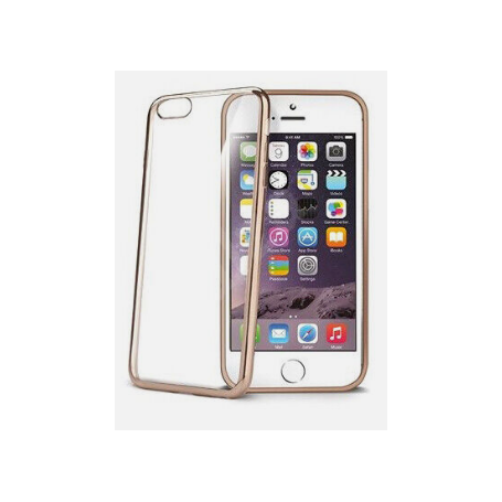 CELLY LASER COVER PER IPHONE 6/6S TRASPARENTE GOLD