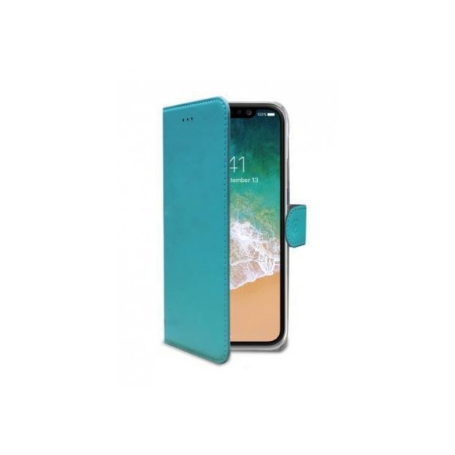 CELLY WALLY CUSTODIA A LIBRO PER IPHONE 8 COLORE BLU