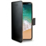 CELLY WALLY CUSTODIA A LIBRO PER IPHONE X COLORE NERO