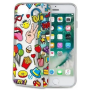 CELLY COVER CUSTODIA PER IPHONE 7/6/6S COLORE TRASPARENTE CON EMOJY