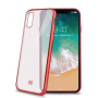 CELLY LASER COVER PER IPHONE X COLORE TRASPARENTE,ROSSO