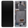 DISPLAY LCD ORIGINALE SERVICE SAMSUNG S21 5G FRAME BIANCO SM-G991F/FN/DS - NO CAMERA