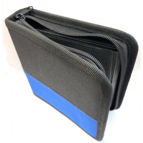 PORTA CD 24 PEZZI COLORE BLU E NERO