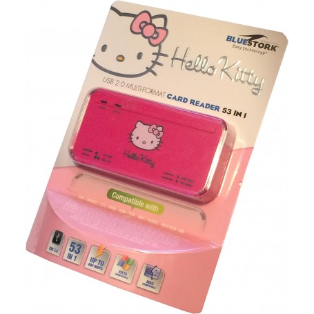 BLUESTORK HELLO KITTY CARD READER PINK