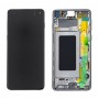 DISPLAY LCD ORIGINALE SERVICE PACK SAMSUNG S10 SM-G973F/FN/DS FRAME BLUE