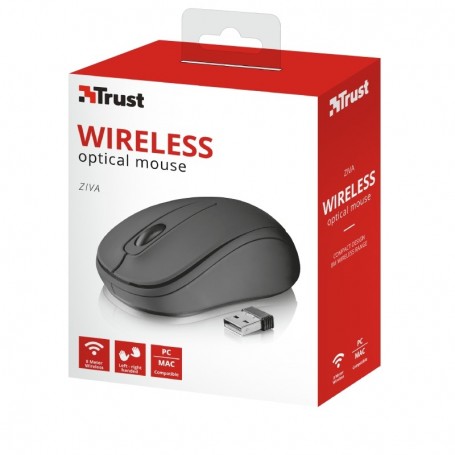 2 PEZZI DI TRUST MOUSE OTTICO WIRELESS BLACK