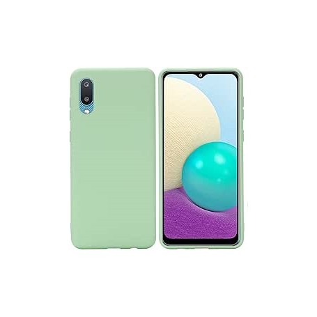 CUSTODIA IN SILICONE VERDE PER SAMSUNG GALAXY A02S